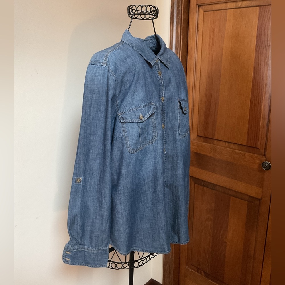 Sonoma Cotton denim shirt, Large